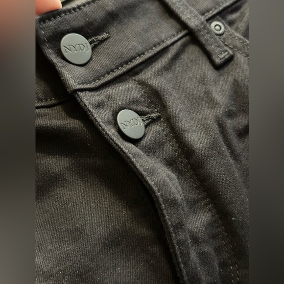 NWT: NYDJ’s Black MID RISE Straight Ankle Button Down Fly, 5Pockets Dressy Pants - Picture 3 of 16